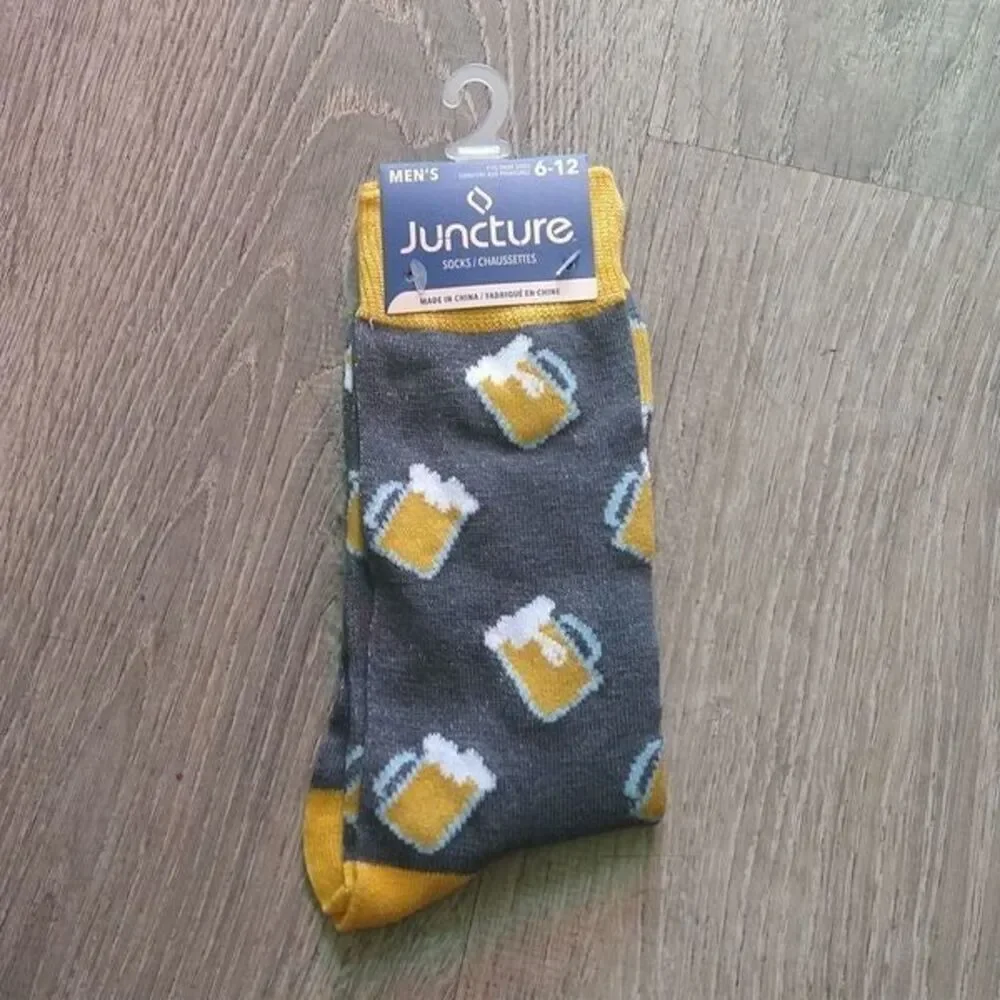 Men's Novelty Socks Beer Mugs